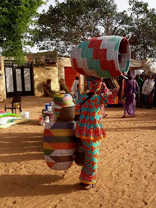 Decoratieve manden | Afrikaanse kunst voor muur & tafel, opbergmanden